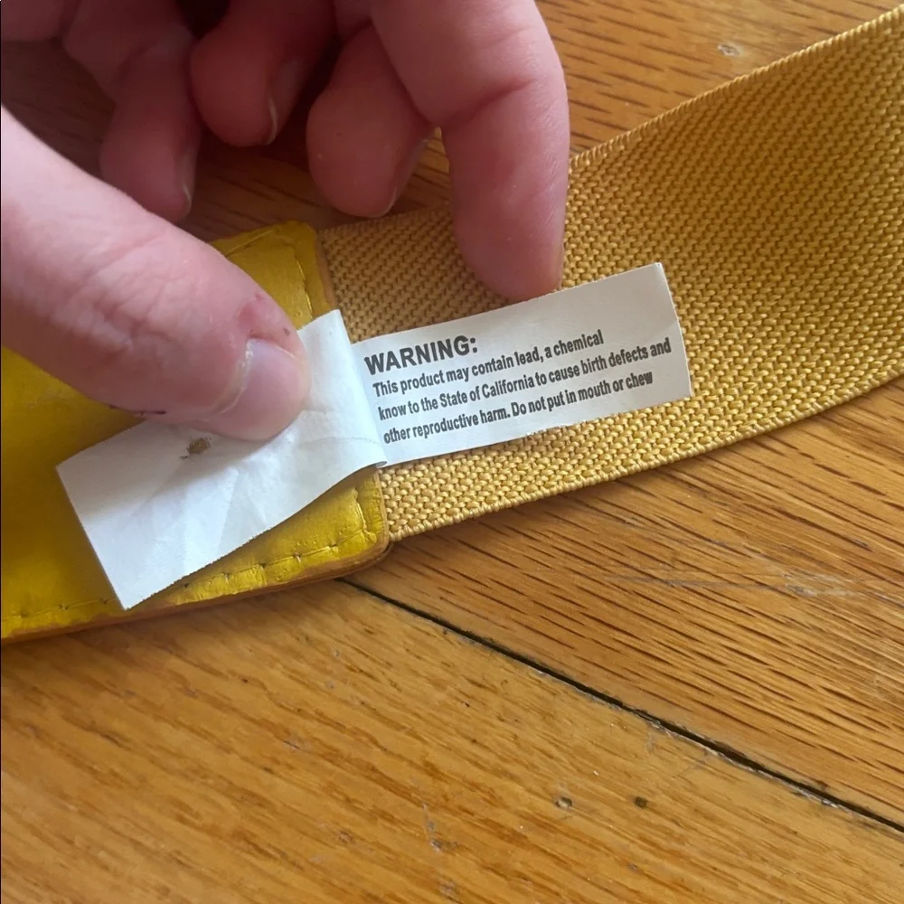 Yellow Stretchy Belt